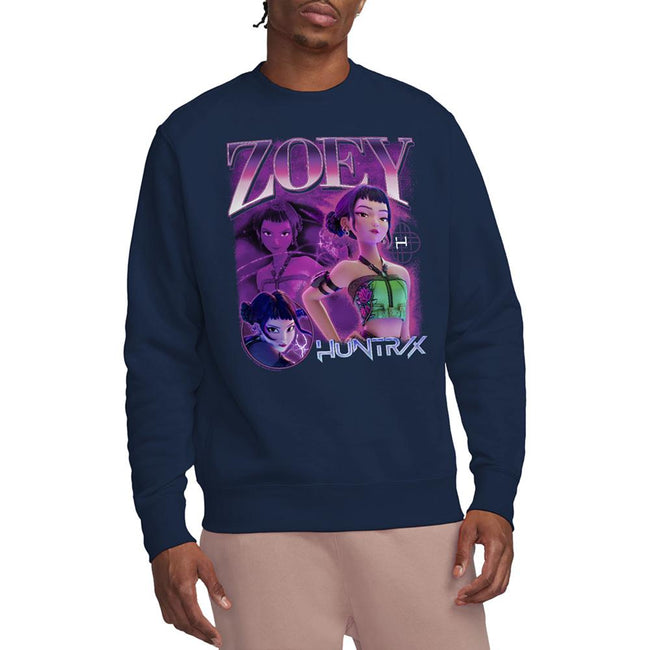 Navy - Lifestyle - K-Pop Demon Hunters Unisex Adult Huntr-X Zoey Sweatshirt