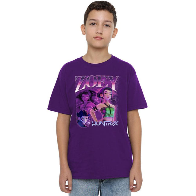 Purple - Lifestyle - K-Pop Demon Hunters Childrens-Kids Huntr-X Zoey T-Shirt