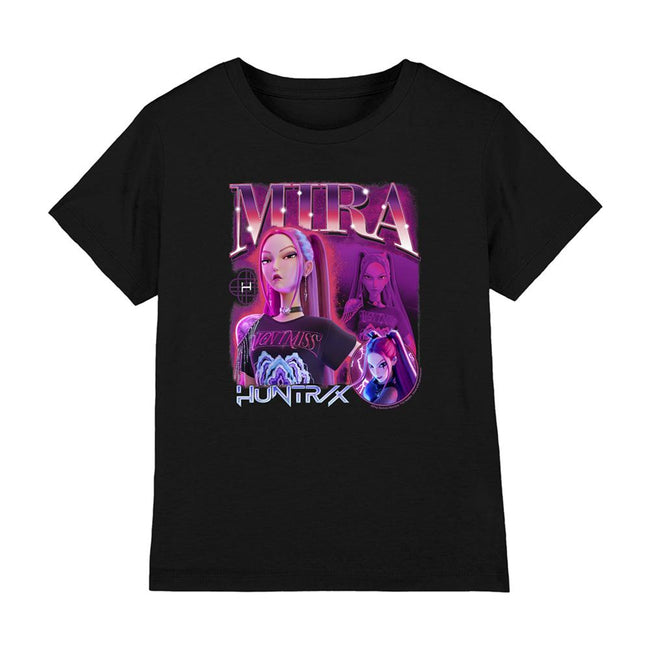 Black - Front - K-Pop Demon Hunters Childrens-Kids Huntr-X Mira T-Shirt