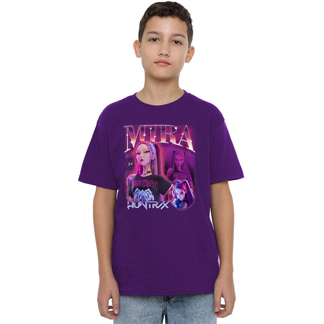 Purple - Lifestyle - K-Pop Demon Hunters Childrens-Kids Huntr-X Mira T-Shirt