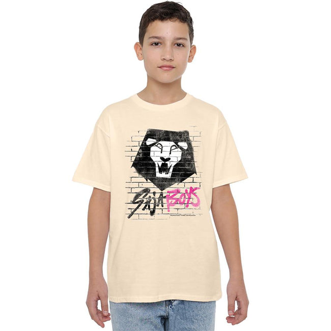 Natural - Lifestyle - K-Pop Demon Hunters Childrens-Kids Saja Boys Graffiti T-Shirt