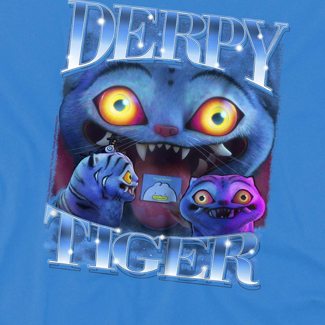 Sapphire - Back - K-Pop Demon Hunters Childrens-Kids Derpy Tiger T-Shirt