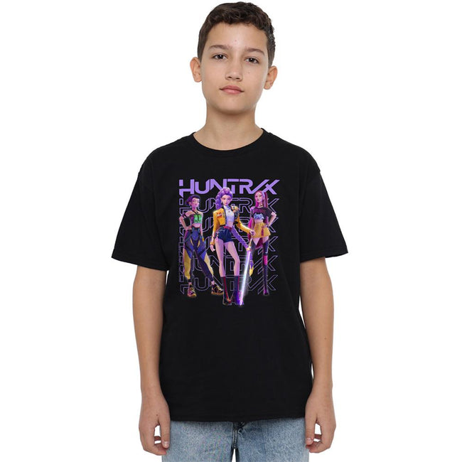 Black - Lifestyle - K-Pop Demon Hunters Childrens-Kids Huntr-X Pose T-Shirt