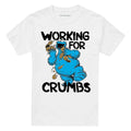 White - Front - Sesame Street Unisex Adult Cookie Monster T-Shirt
