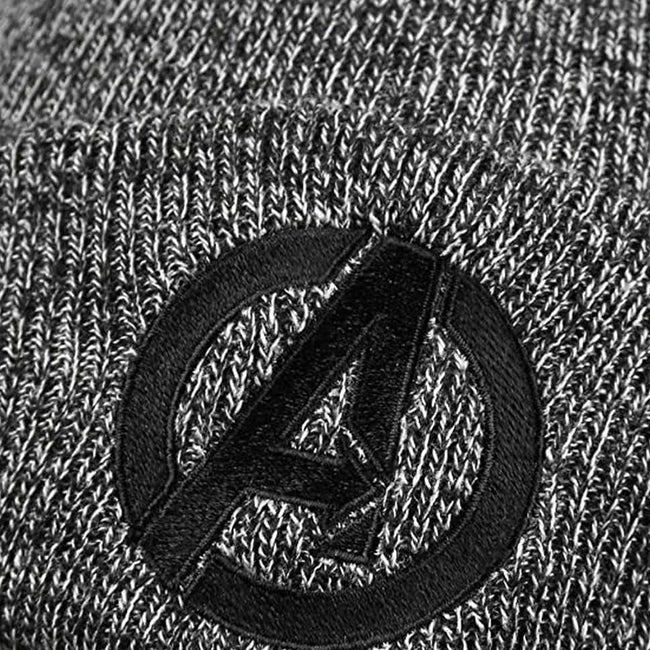 Grey - Lifestyle - Marvel Avengers Mens Logo Beanie