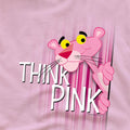 Pink - Side - Pink Panther Unisex Adult Think Pink T-Shirt