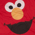 Red - Back - Sesame Street Unisex Adult Elmo Face T-Shirt