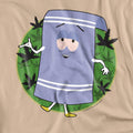 Sand - Side - South Park Unisex Adult Towelie T-Shirt