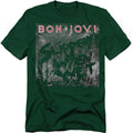Hunter Green - Front - Bon Jovi Unisex Adult Slippery When Wet T-Shirt