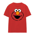 Red - Front - Sesame Street Unisex Adult Elmo T-Shirt