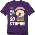 Purple - Front - South Park Unisex Adult So Stupid T-Shirt