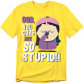 Yellow - Front - South Park Unisex Adult So Stupid T-Shirt