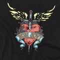Black - Side - Bon Jovi Unisex Adult Dagger T-Shirt