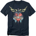Navy - Front - Bon Jovi Unisex Adult Dagger T-Shirt