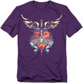 Purple - Front - Bon Jovi Unisex Adult Dagger T-Shirt