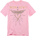 Pink - Front - Bon Jovi Unisex Adult Greatest Hits T-Shirt