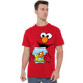 Red - Lifestyle - Sesame Street Unisex Adult Elmo & Dorothy Face T-Shirt