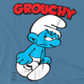 Carolina Blue - Side - The Smurfs Unisex Adult Grouchy T-Shirt