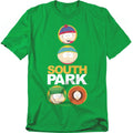 Kelly Green - Front - South Park Unisex Adult Solid Circles T-Shirt