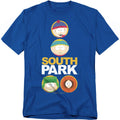 Royal Blue - Front - South Park Unisex Adult Solid Circles T-Shirt