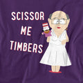 Purple - Side - South Park Unisex Adult Scissor Me Timbers T-Shirt