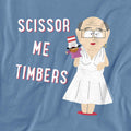 Carolina Blue - Side - South Park Unisex Adult Scissor Me Timbers T-Shirt