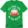 Kelly Green - Front - South Park Unisex Adult I´ll Kick You In The Nuts! T-Shirt