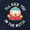 Navy - Side - South Park Unisex Adult I´ll Kick You In The Nuts! T-Shirt