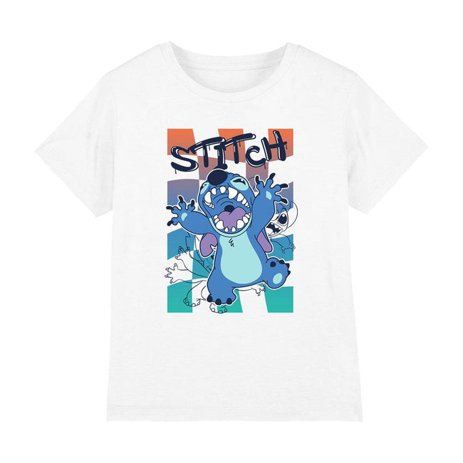 White - Lifestyle - Lilo & Stitch Boys Checkered T-Shirt