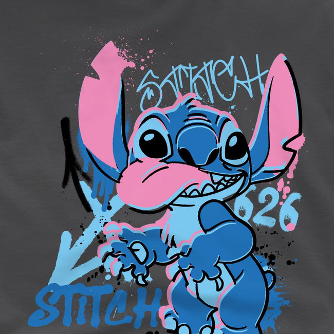 Light Graphite - Back - Lilo & Stitch Boys 626 Graffiti T-Shirt