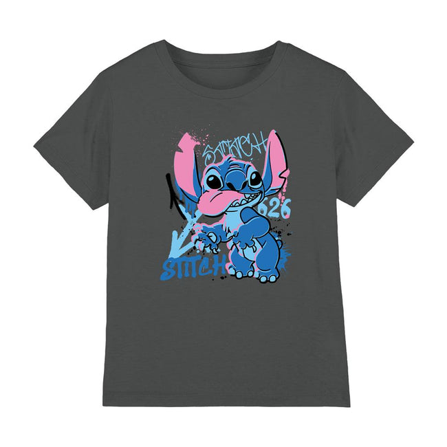Light Graphite - Lifestyle - Lilo & Stitch Boys 626 Graffiti T-Shirt