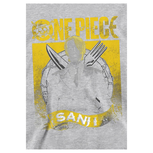 Athletic Heather - Side - One Piece Live Action Childrens-Kids Sanji Portrait Hoodie