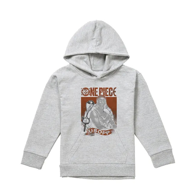 Athletic Heather - Front - One Piece Live Action Childrens-Kids Usopp Portrait Hoodie