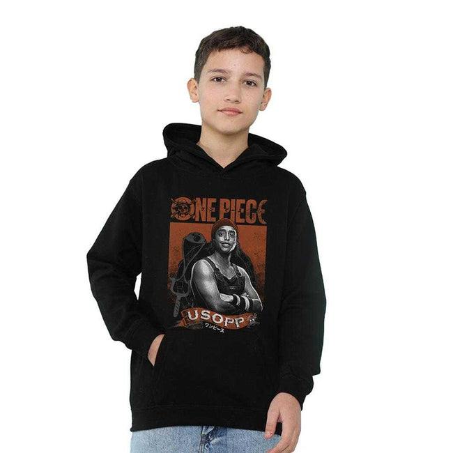 Black - Lifestyle - One Piece Live Action Childrens-Kids Usopp Portrait Hoodie