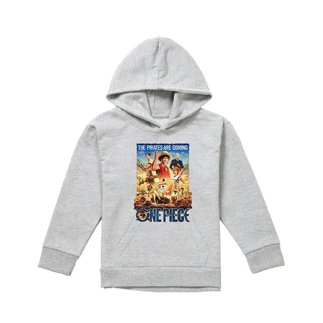 Athletic Heather - Front - One Piece Live Action Childrens-Kids The Pirates Are Coming Hoodie