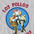 Athletic Heather - Side - Breaking Bad Unisex Adult Los Pollos Hermanos T-Shirt