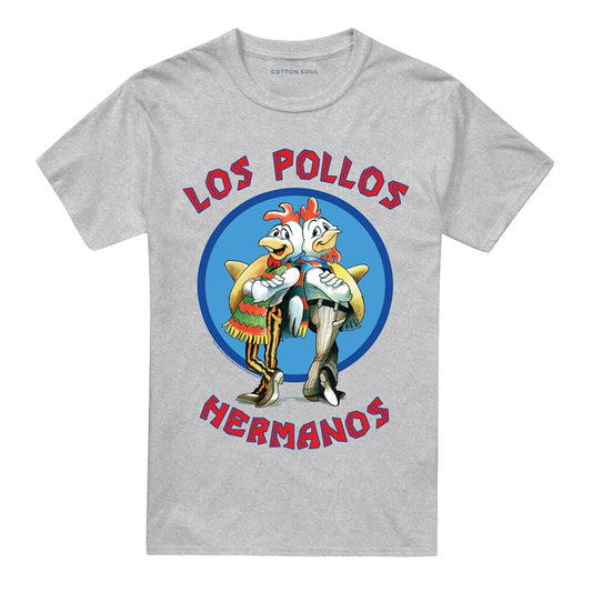 Athletic Heather - Front - Breaking Bad Unisex Adult Los Pollos Hermanos T-Shirt