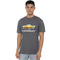 Charcoal - Back - Chevrolet Unisex Adult Chevy Bowtie Stacked T-Shirt