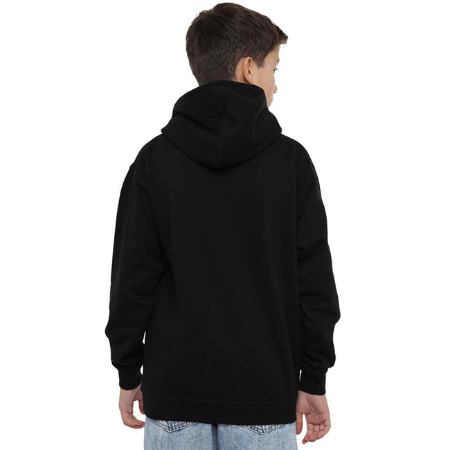 Black - Side - TMNT Childrens-Kids Pizza Time Pullover Hoodie