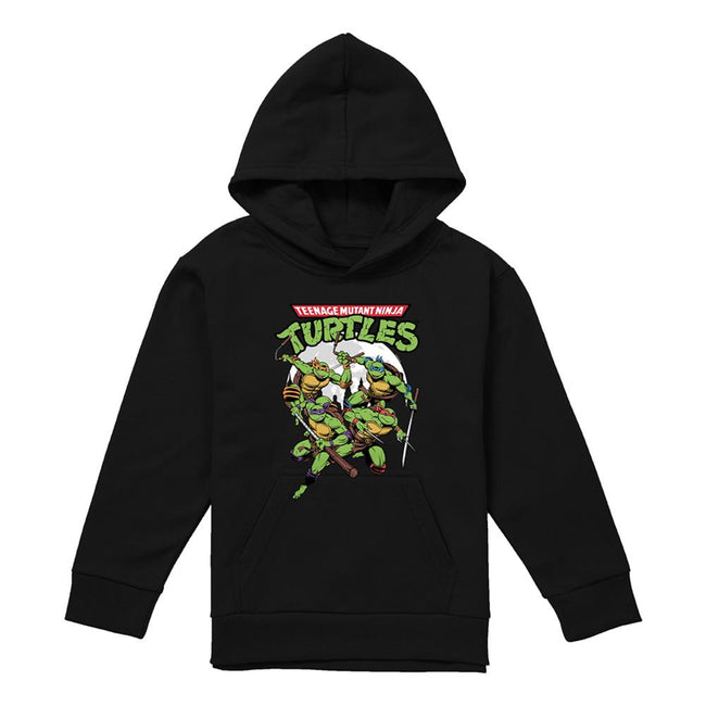 Black - Lifestyle - TMNT Childrens-Kids Midnight Group Pullover Hoodie