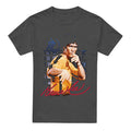 Charcoal - Front - Bruce Lee Unisex Adult Yellow Jumpsuit T-Shirt