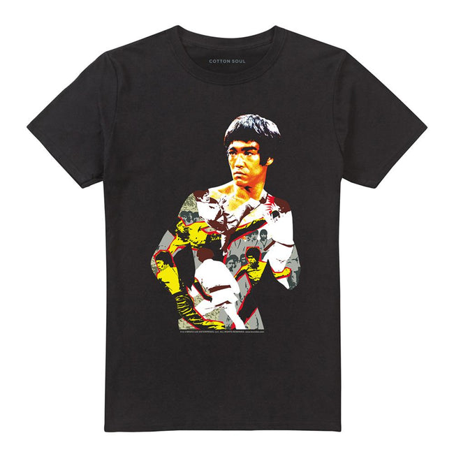 Black - Front - Bruce Lee Unisex Adult Body Of Action T-Shirt