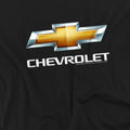 Black - Side - Chevrolet Unisex Adult Bowtie Stacked T-Shirt