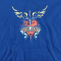 Royal Blue - Back - Bon Jovi Unisex Adult Daggered Hoodie