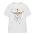 White - Front - Bon Jovi Womens-Ladies Greatest Hits T-Shirt