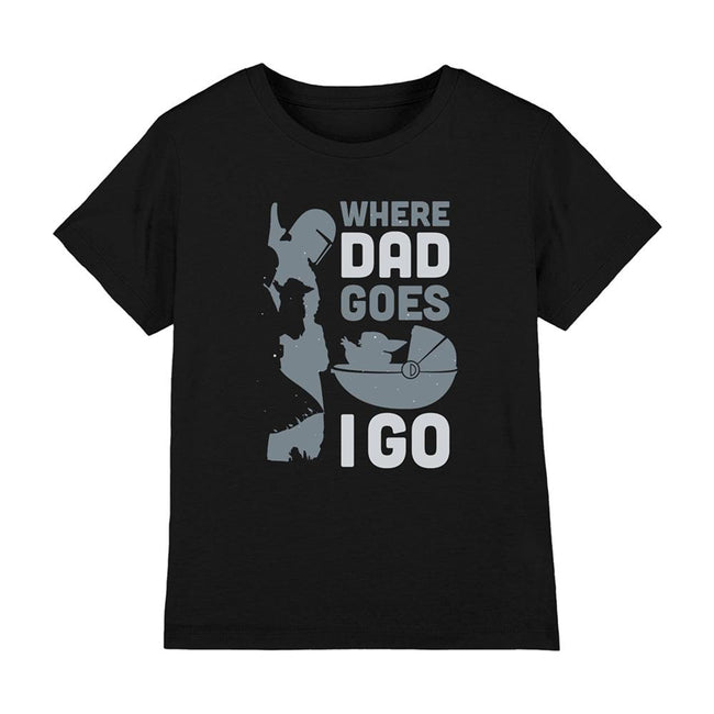 Black - Lifestyle - Star Wars Boys Where Dad Goes I Go T-Shirt