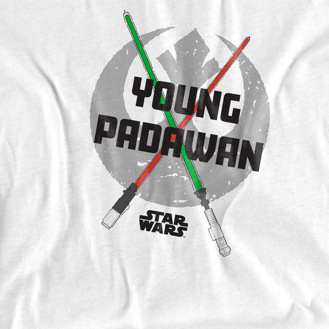 White - Back - Star Wars Boys Young Padawan Lightsaber T-Shirt