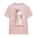 Powder Rose - Front - Star Wars Womens-Ladies Rebel Royalty Princess Leia T-Shirt