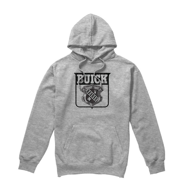 Athletic Heather - Front - Buick Unisex Adult 1946 Emblem Hoodie