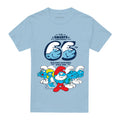 Light Blue - Front - The Smurfs Unisex Adult Group Anniversary T-Shirt